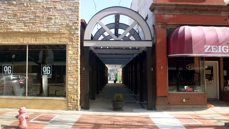 New Walkway on Broadway